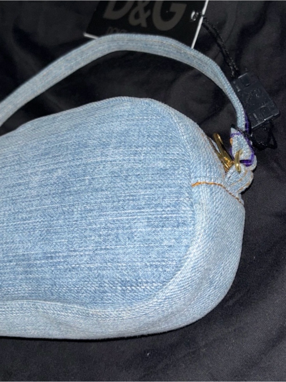 Dolce & Gabbana NWT Denim Gem Stone Handbag with Dust bag - Picture 5 of 11